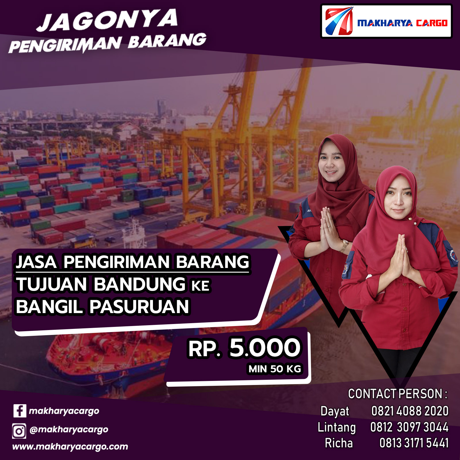 Jasa Pengiriman Bandung Bangil Pasuruan