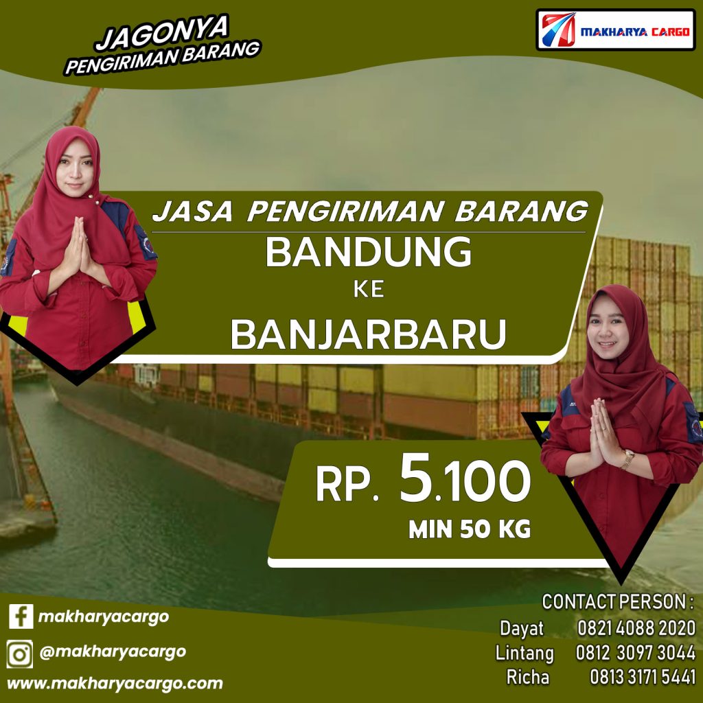 Jasa Pengiriman Barang Bandung Banjarbaru