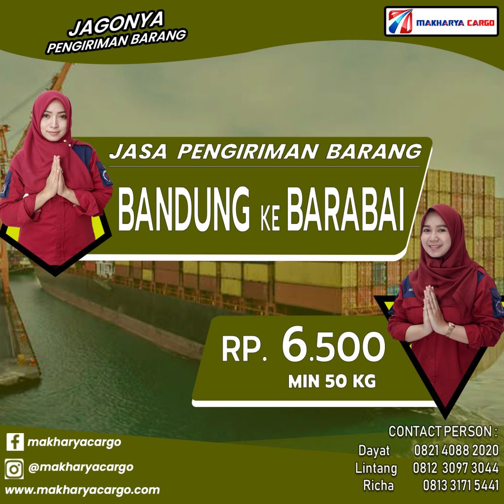 Jasa Pengiriman Barang Bandung Barabai