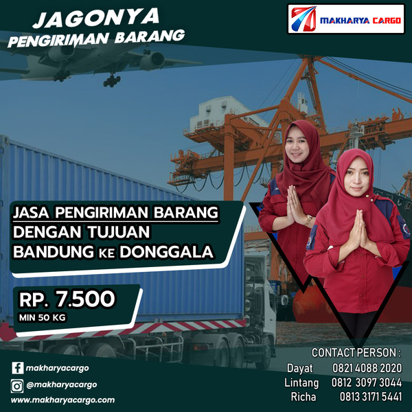 Jasa Pengiriman Barang Bandung Donggala