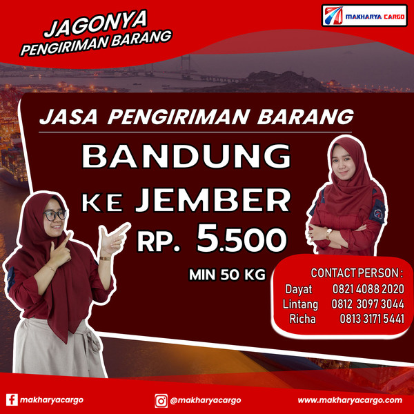 Jasa Pengiriman Barang Bandung Jember