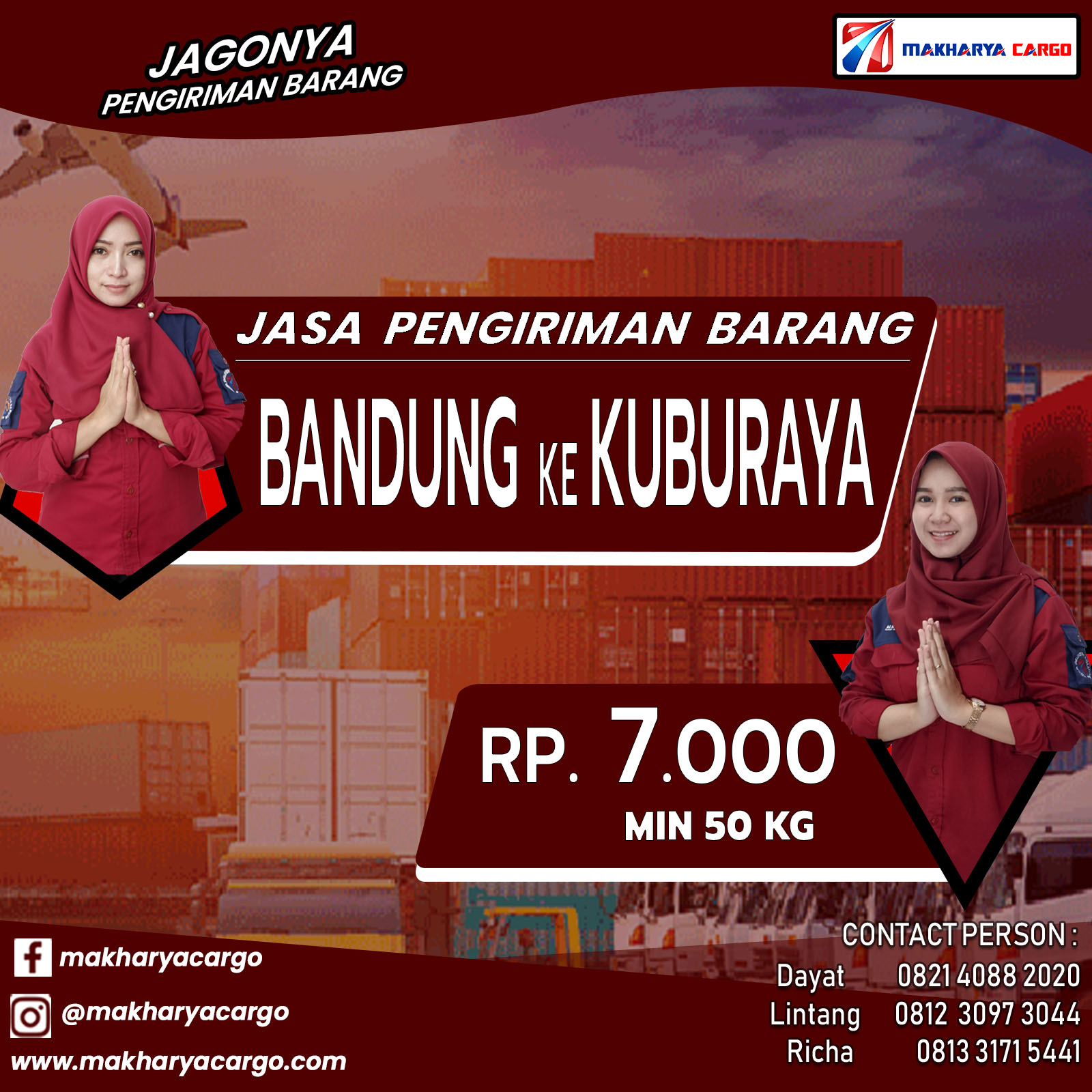 Jasa Pengiriman Barang Bandung Kuburaya