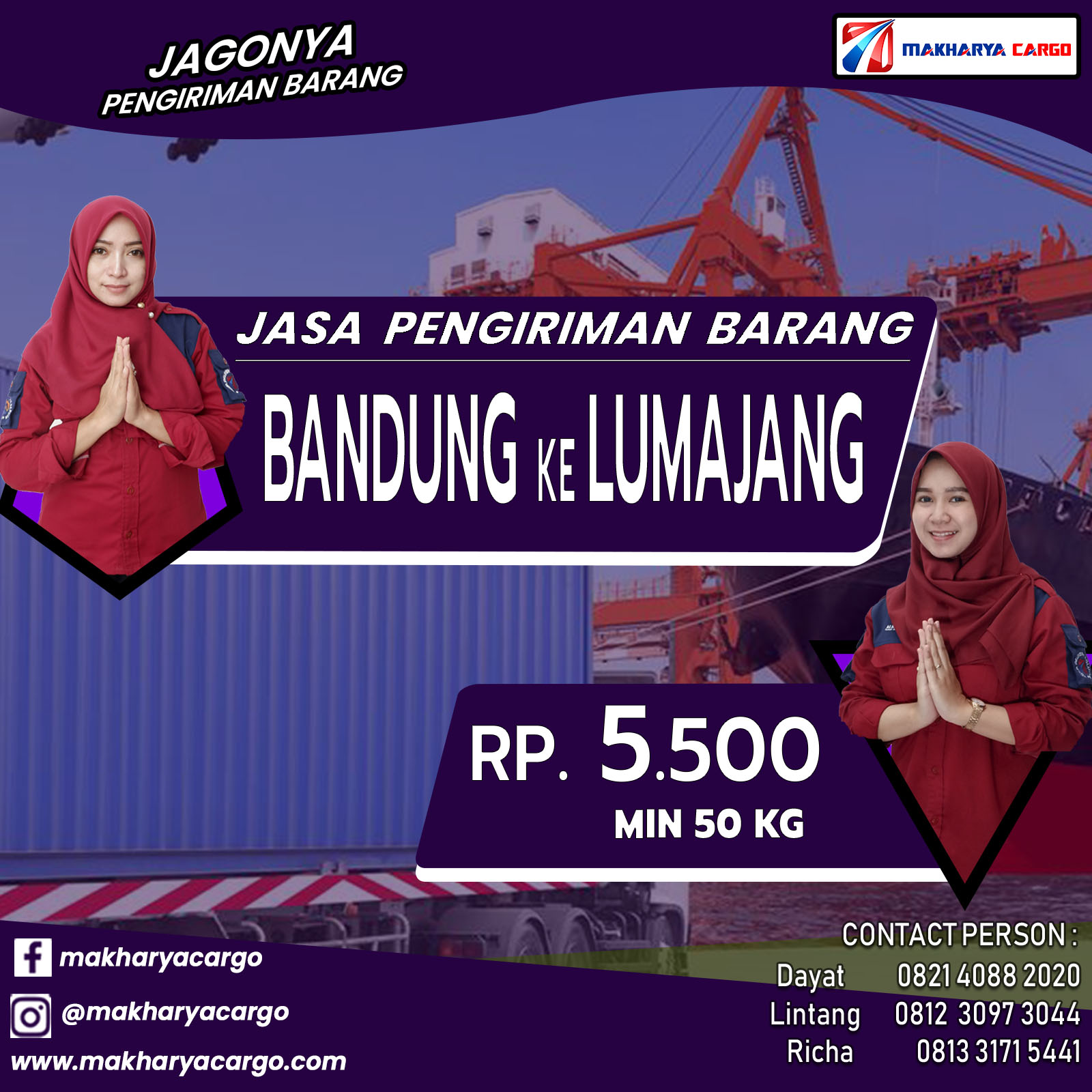 Jasa Pengiriman Barang Bandung Lumajang