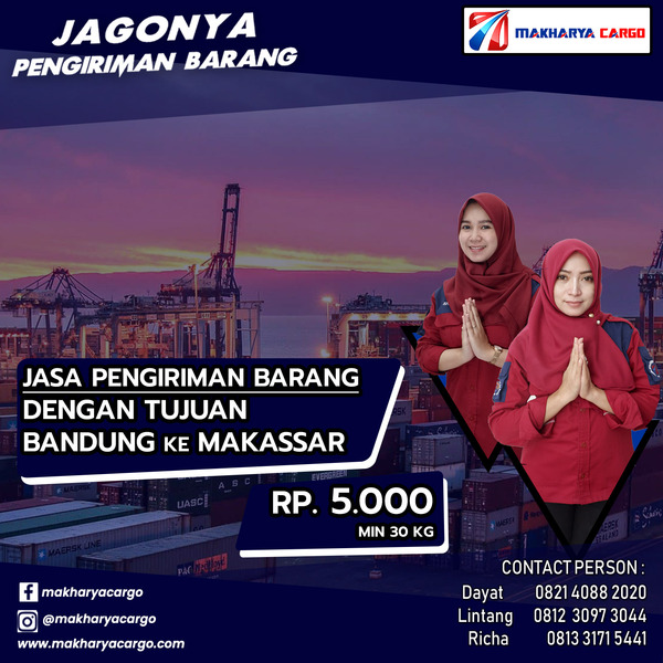 Jasa Pengiriman Barang Bandung Makassar