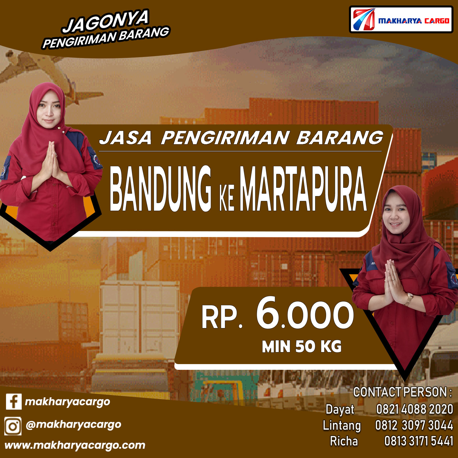 Jasa Pengiriman Barang Bandung Martapura