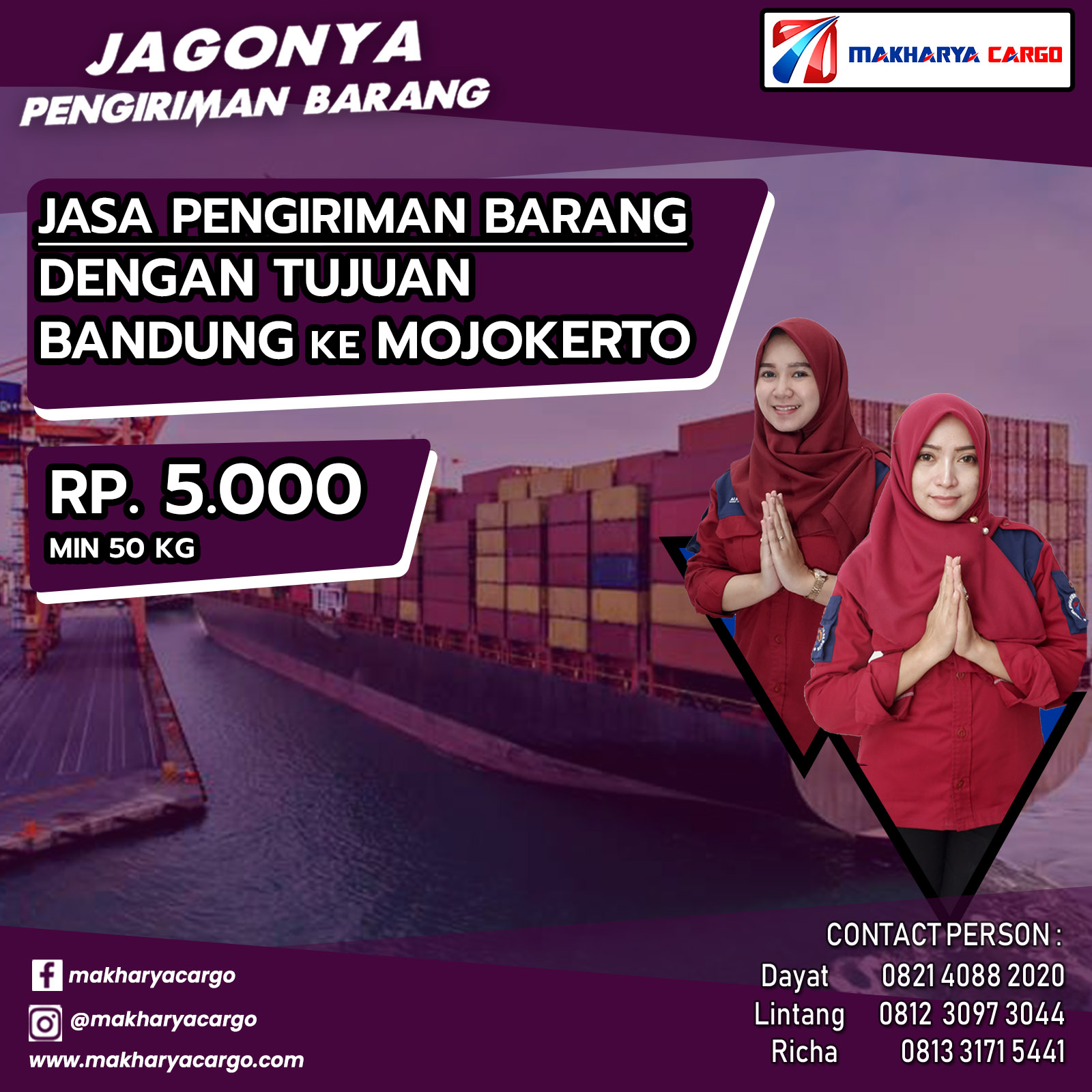 Jasa Pengiriman Barang Bandung Mojokerto