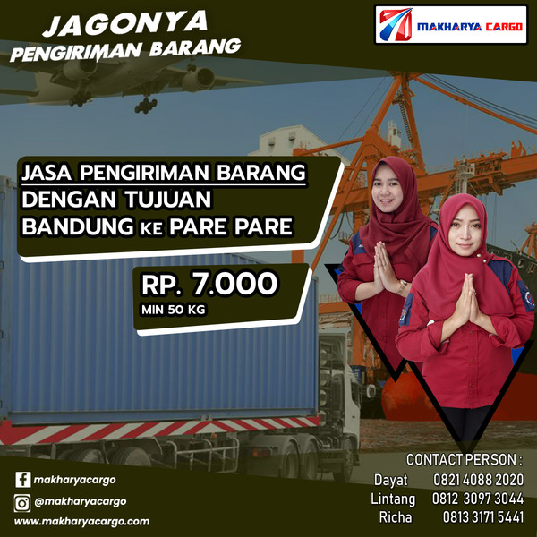 Jasa Pengiriman Barang Bandung Pare-Pare