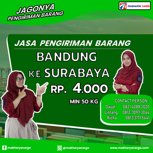 Jasa Pengiriman Barang Bandung Surabaya