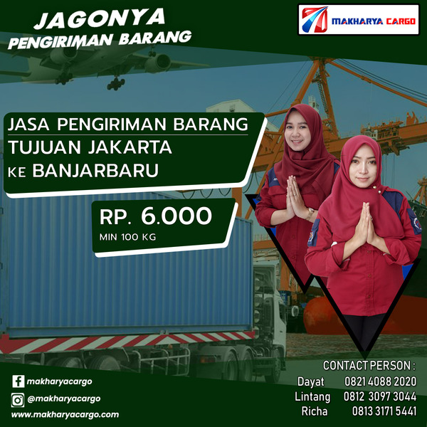 Jasa Pengiriman Barang Jakarta Banjarbaru