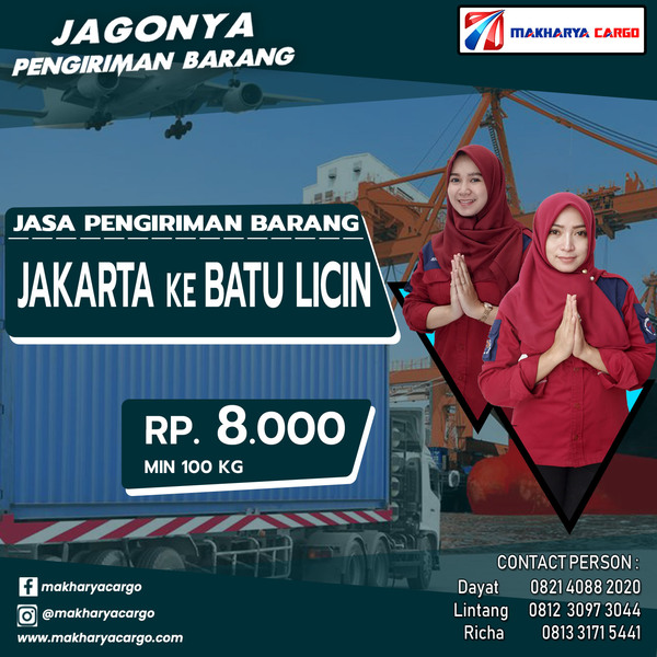 Jasa Pengiriman Barang Jakarta Batu Licin