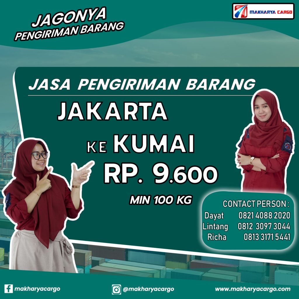 Jasa Pengiriman Barang Jakarta Kumai