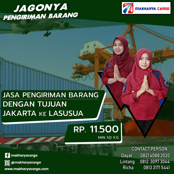 Jasa Pengiriman Barang Jakarta Lasusua