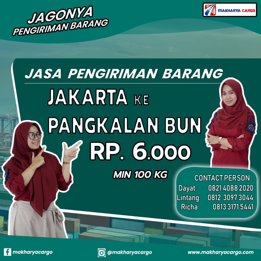 Jasa Pengiriman Barang Jakarta Pangkalan Bun