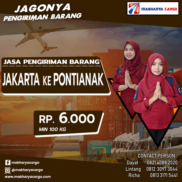 Jasa Pengiriman Barang Jakarta Pontianak