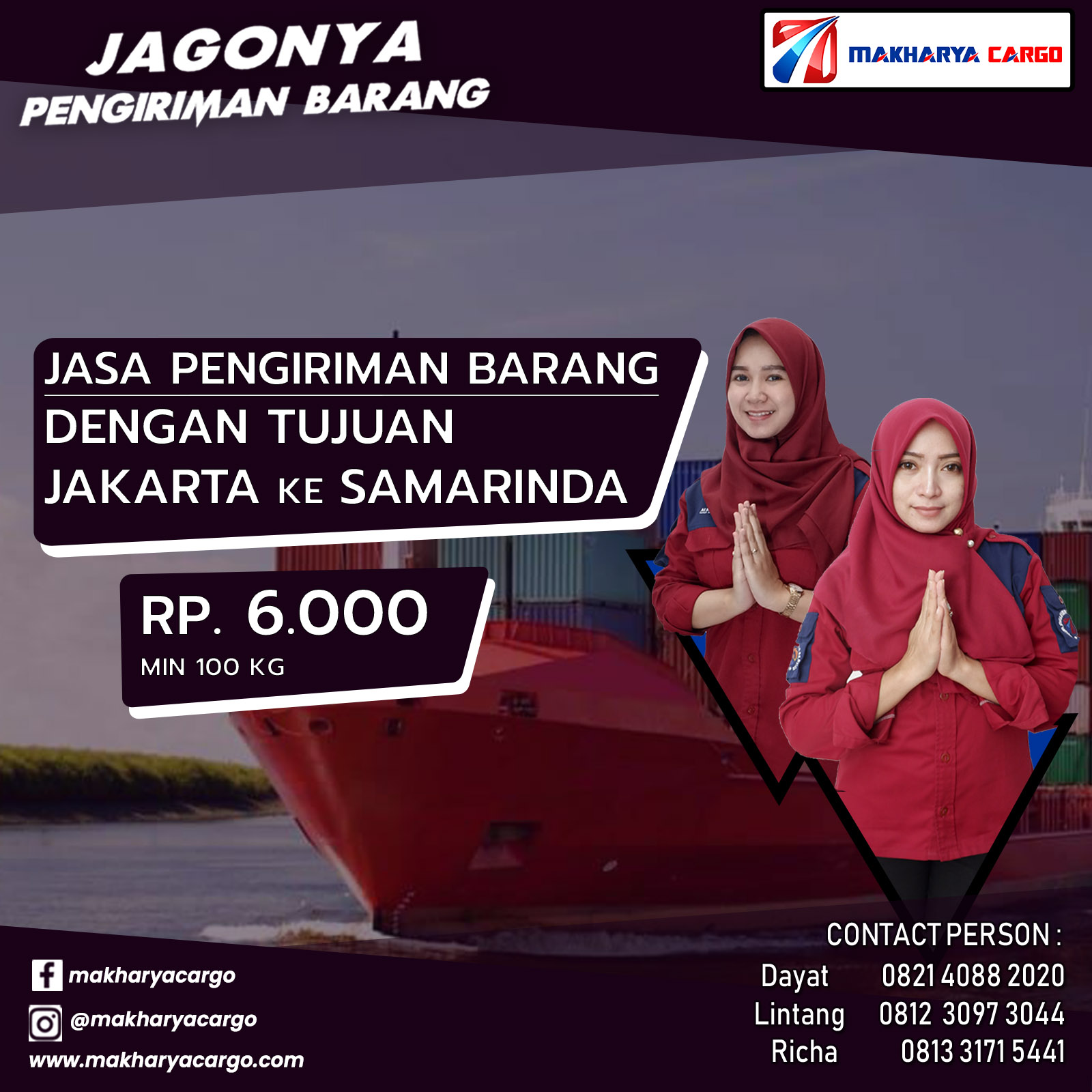 Jasa Pengiriman Barang Jakarta Samarinda