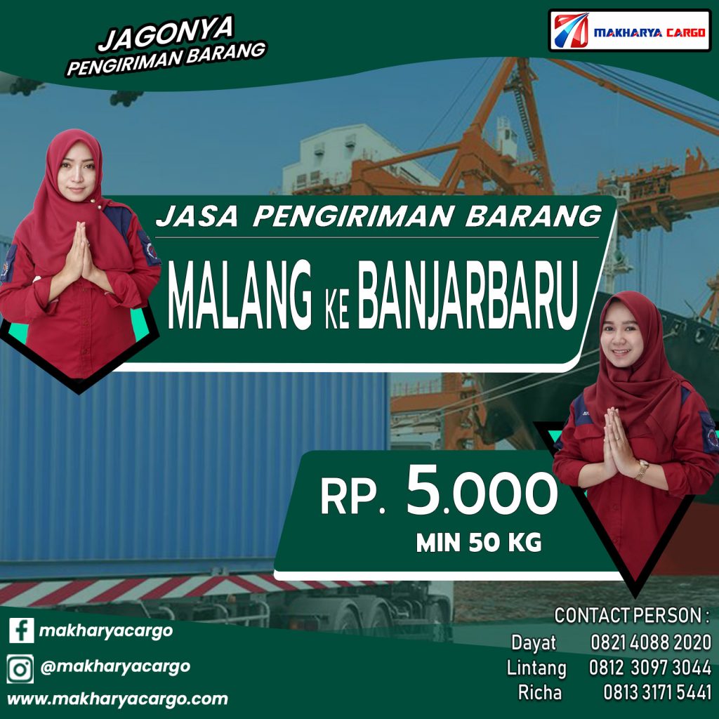 Jasa Pengiriman Barang Malang Banjarbaru