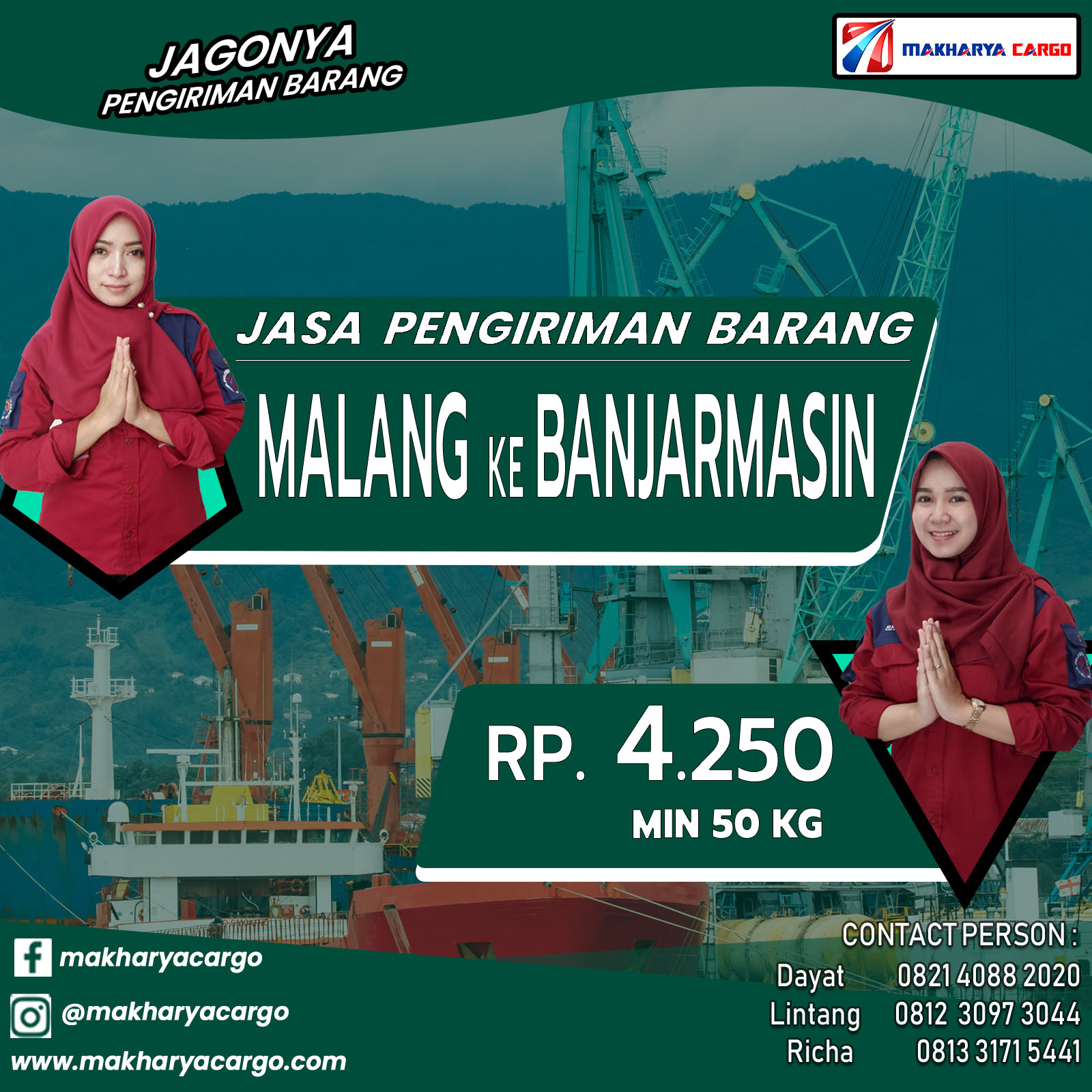 Jasa Pengiriman Barang Malang Banjarmasin