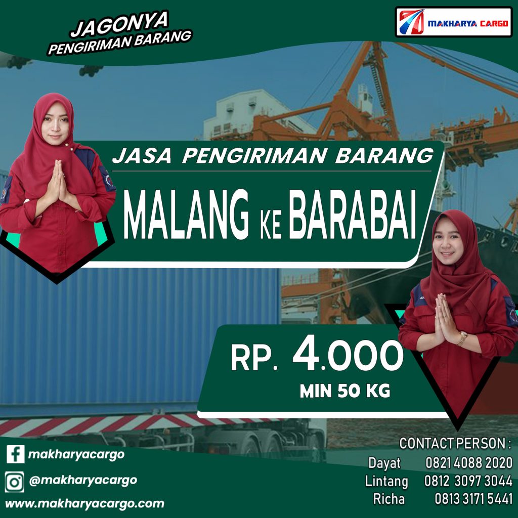 Jasa Pengiriman Barang Malang Barabai