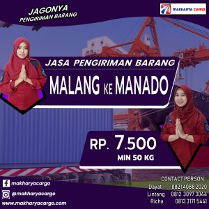 Jasa Pengiriman Barang Malang Manado