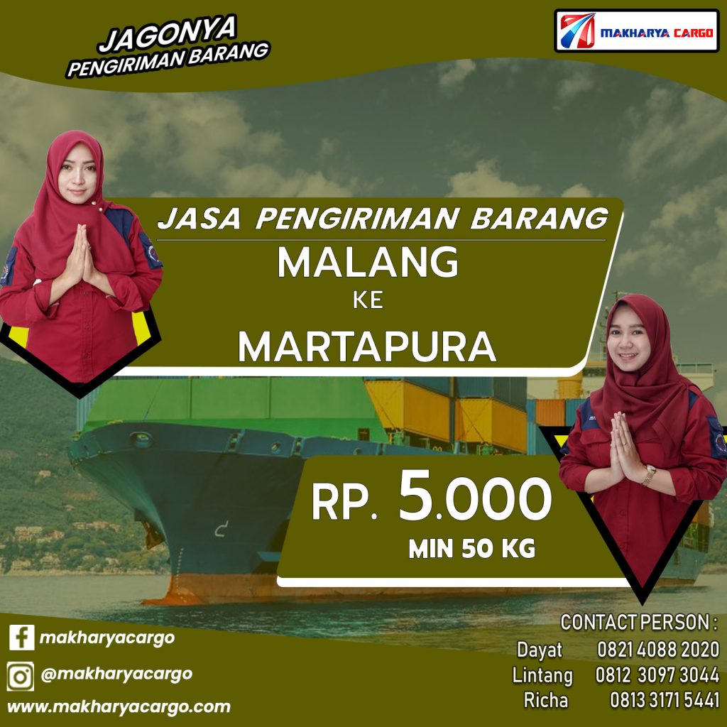 Jasa Pengiriman Barang Malang Martapura