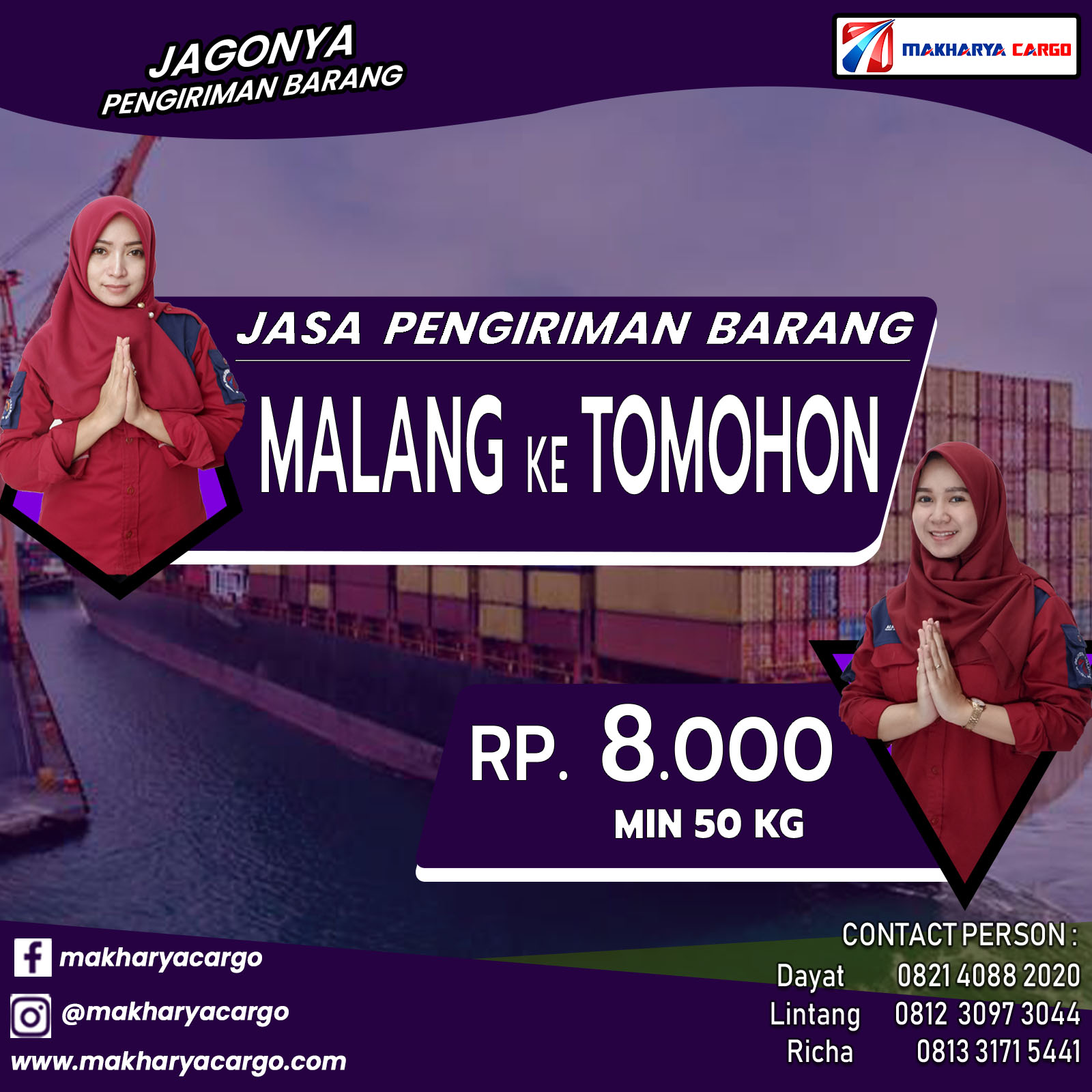 Jasa Pengiriman Barang Malang Tomohon