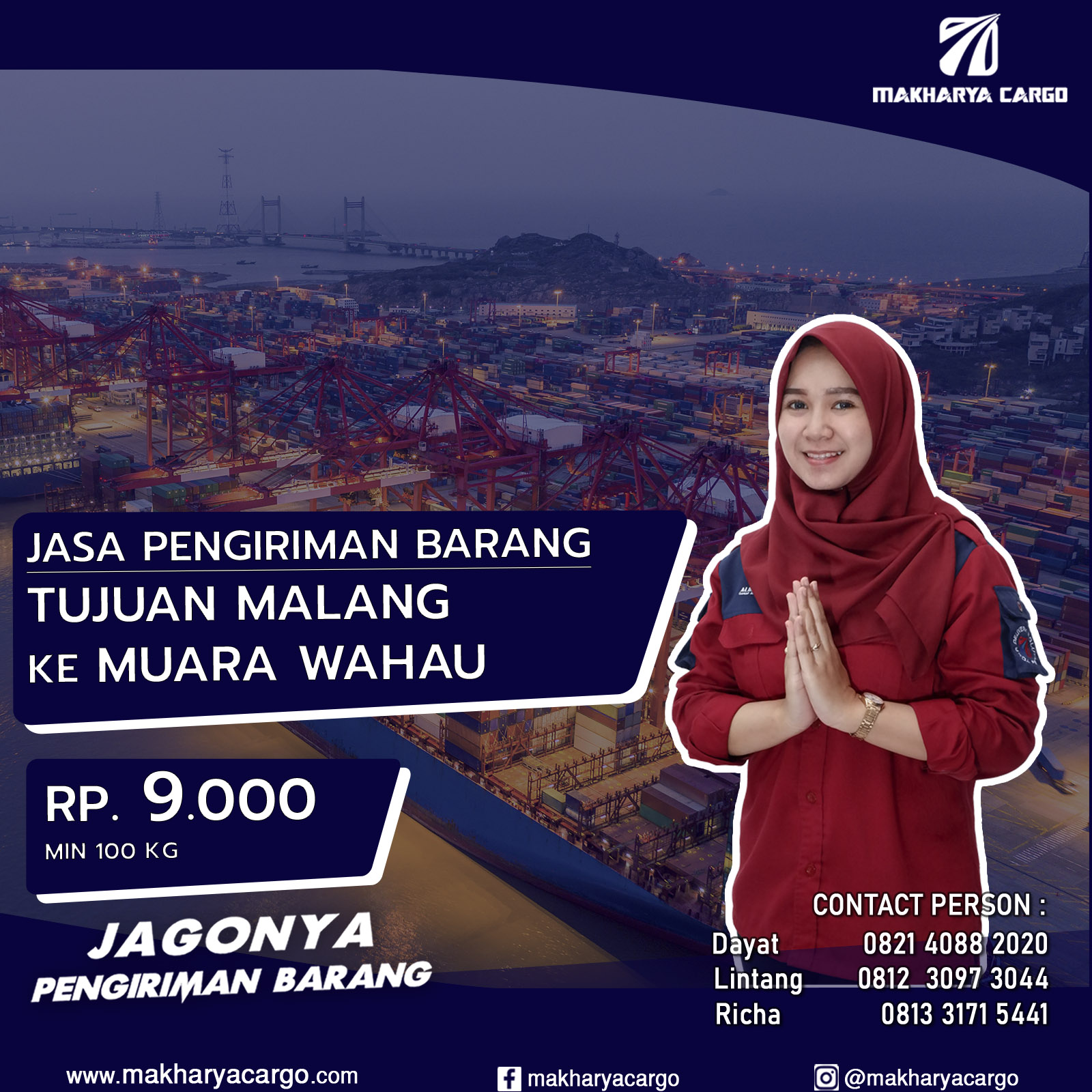 Jasa Pengiriman Malang Muara Wahau