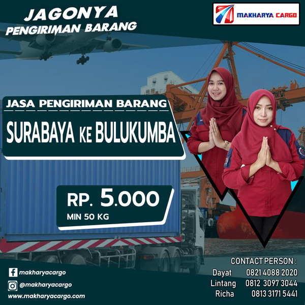 Jasa Pengiriman Barang Surabaya Bulukumba