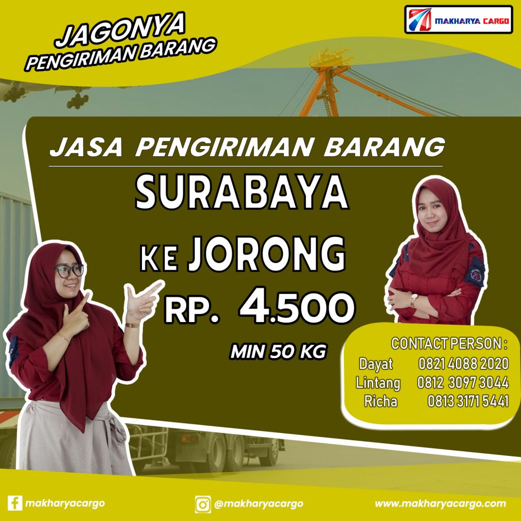 Jasa Pengiriman Barang Surabaya Jorong