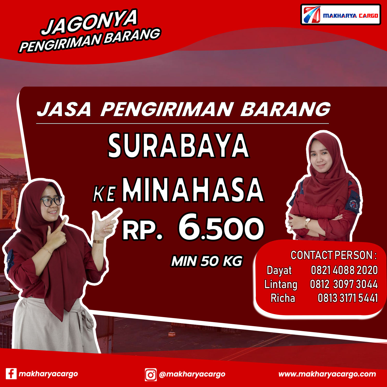 Jasa Pengiriman Barang Surabaya Minahasa