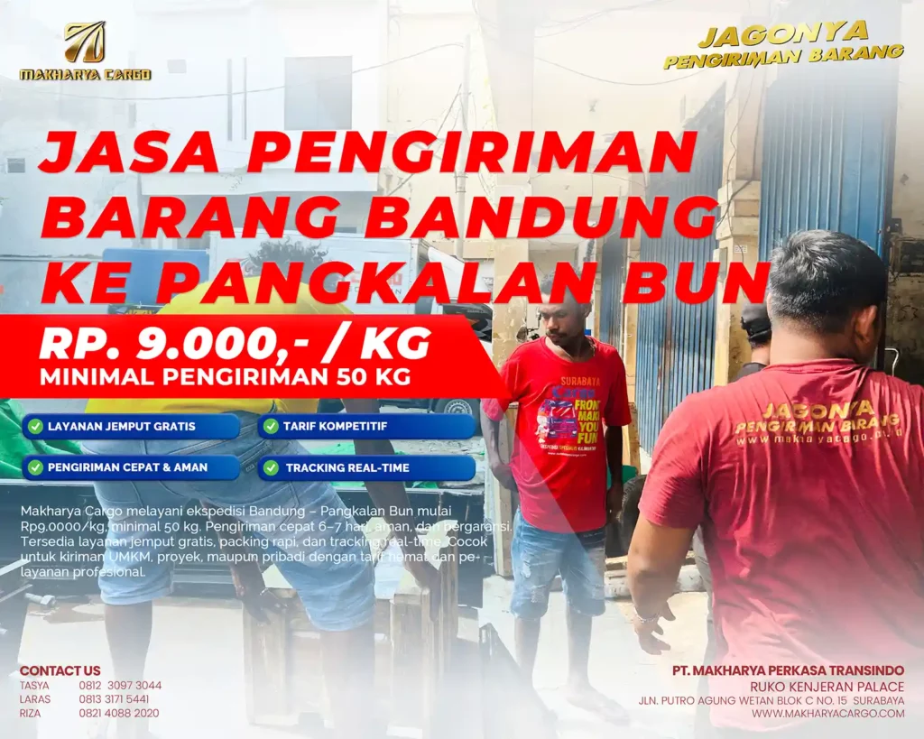 jasa pengiriman barang bandung pangkalan bun 2026