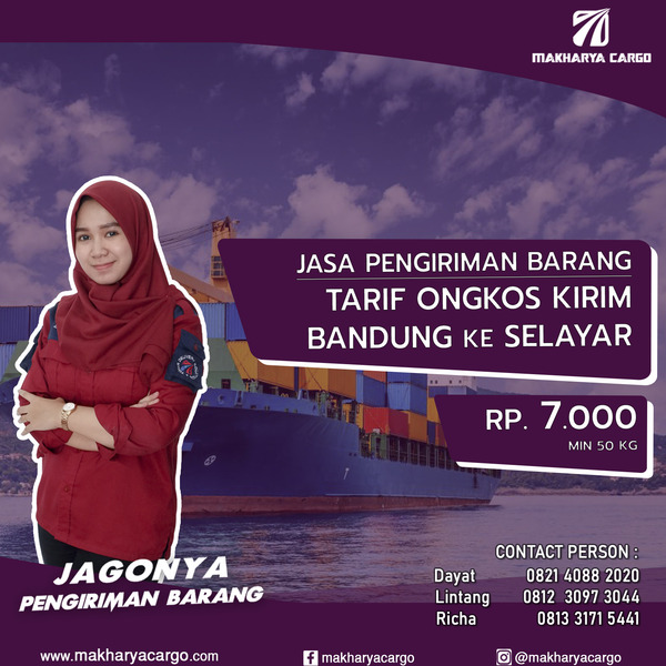 Tarif Ongkos Kirim Bandung Selayar