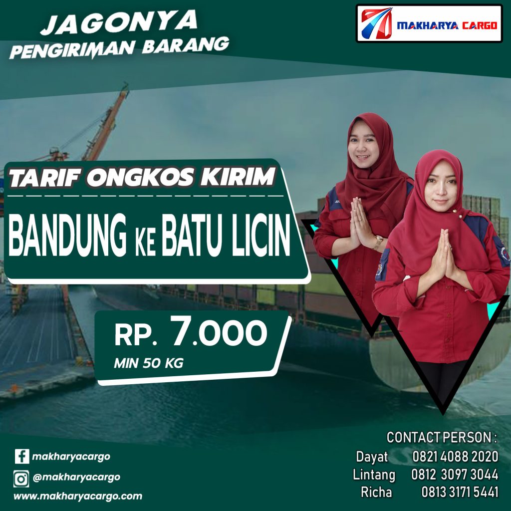 Tarif Ongkos Kirim Bandung Batu Licin