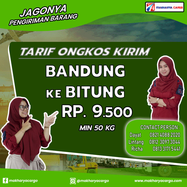 Tarif Ongkos Kirim Bandung Bitung