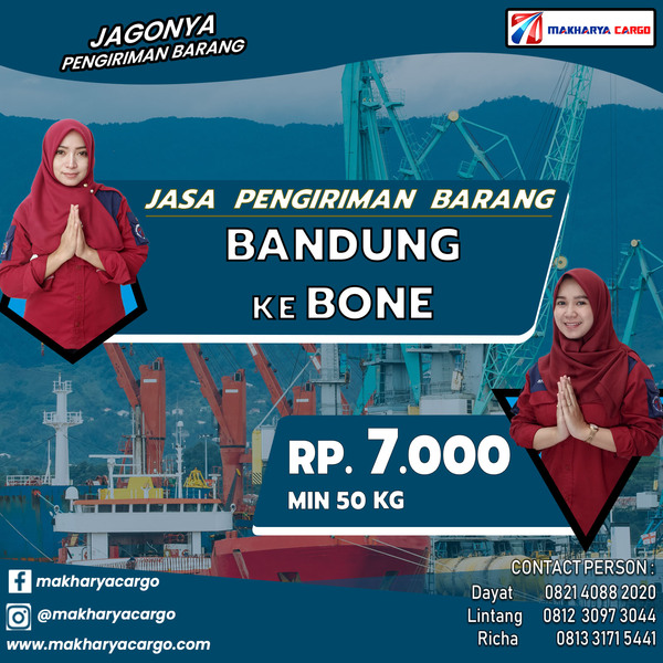 Tarif Ongkos Kirim Bandung Bone