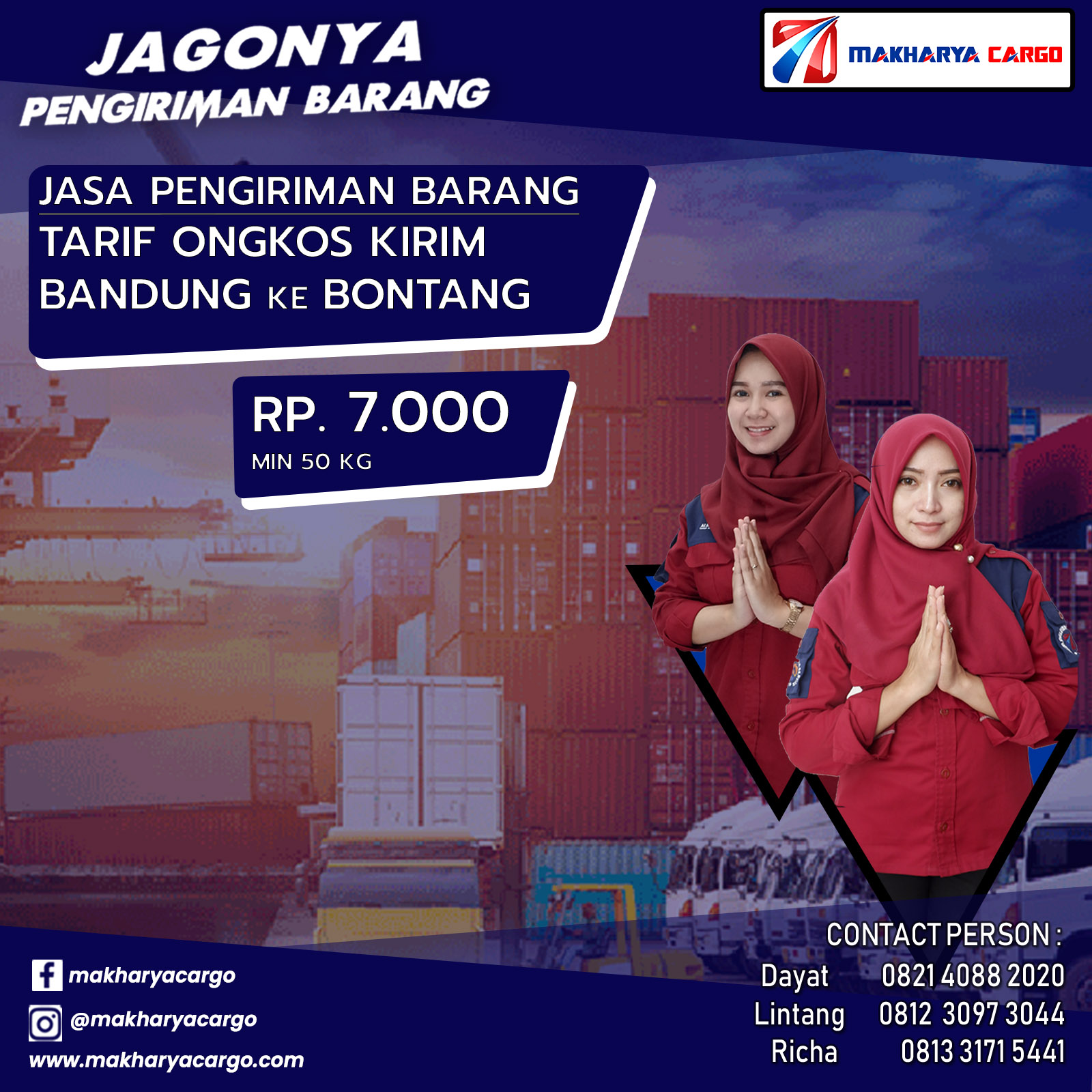 Tarif Ongkos Kirim Bandung Bontang