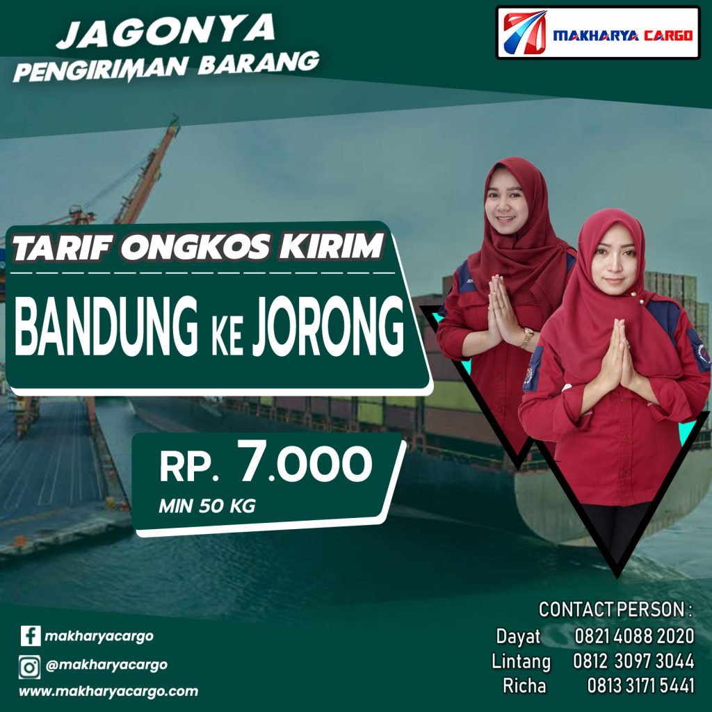 Tarif Ongkos Kirim Bandung Jorong