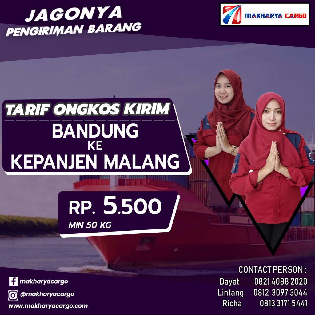 Tarif Ongkos Kirim Bandung Kepanjen Malang