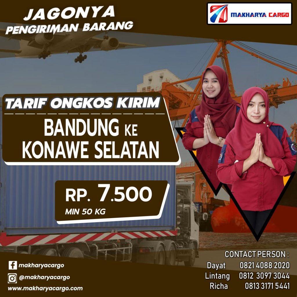 Tarif Ongkos Kirim Bandung Konawe Selatan