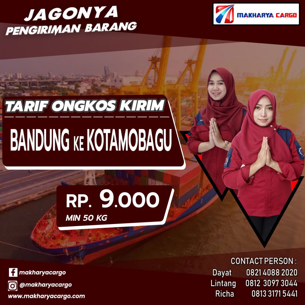 Tarif Ongkos Kirim Bandung Kotamobagu