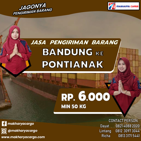 Tarif Ongkos Kirim Bandung Pontianak