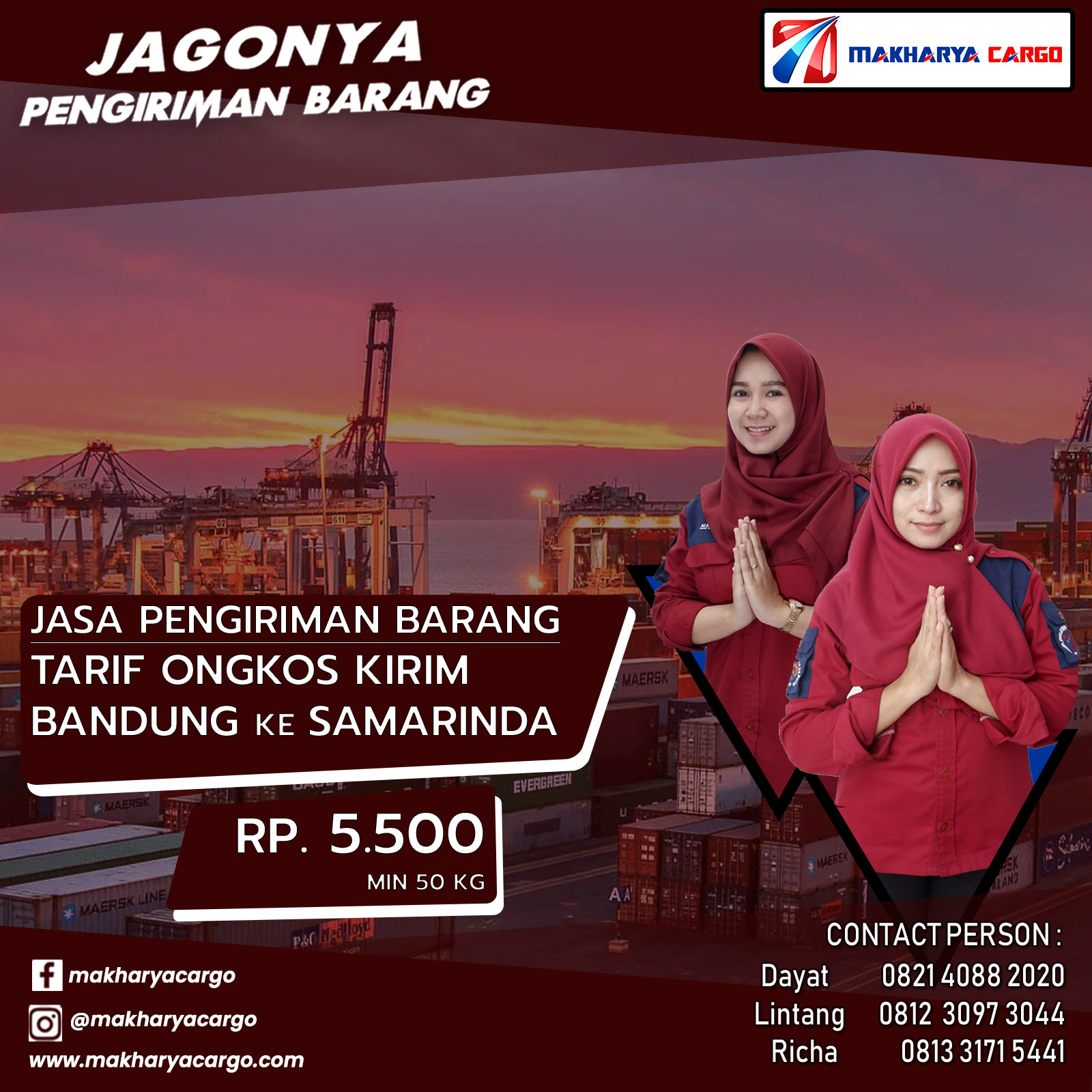 Tarif Ongkos Kirim Bandung Samarinda