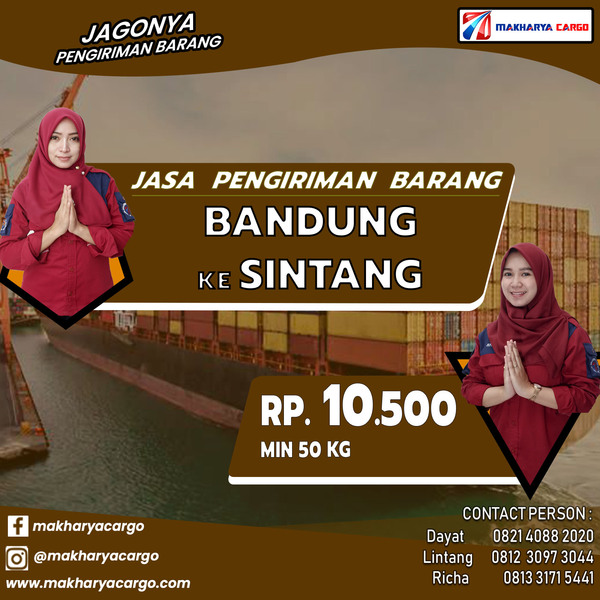 Tarif Ongkos Kirim Bandung Sintang