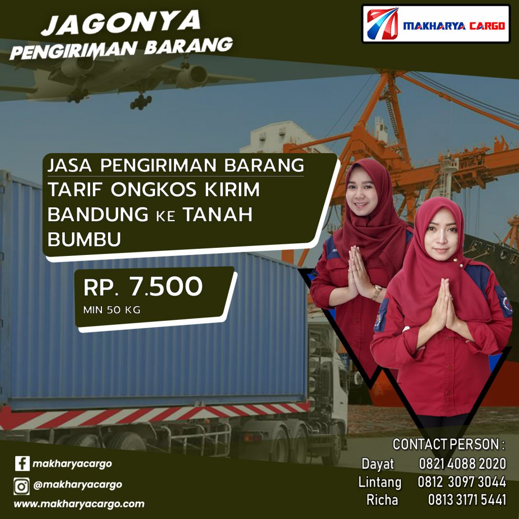 Tarif Ongkos Kirim Bandung Tanah Bumbu