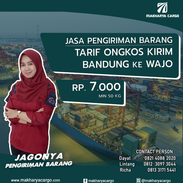 Tarif Ongkos Kirim Bandung Wajo