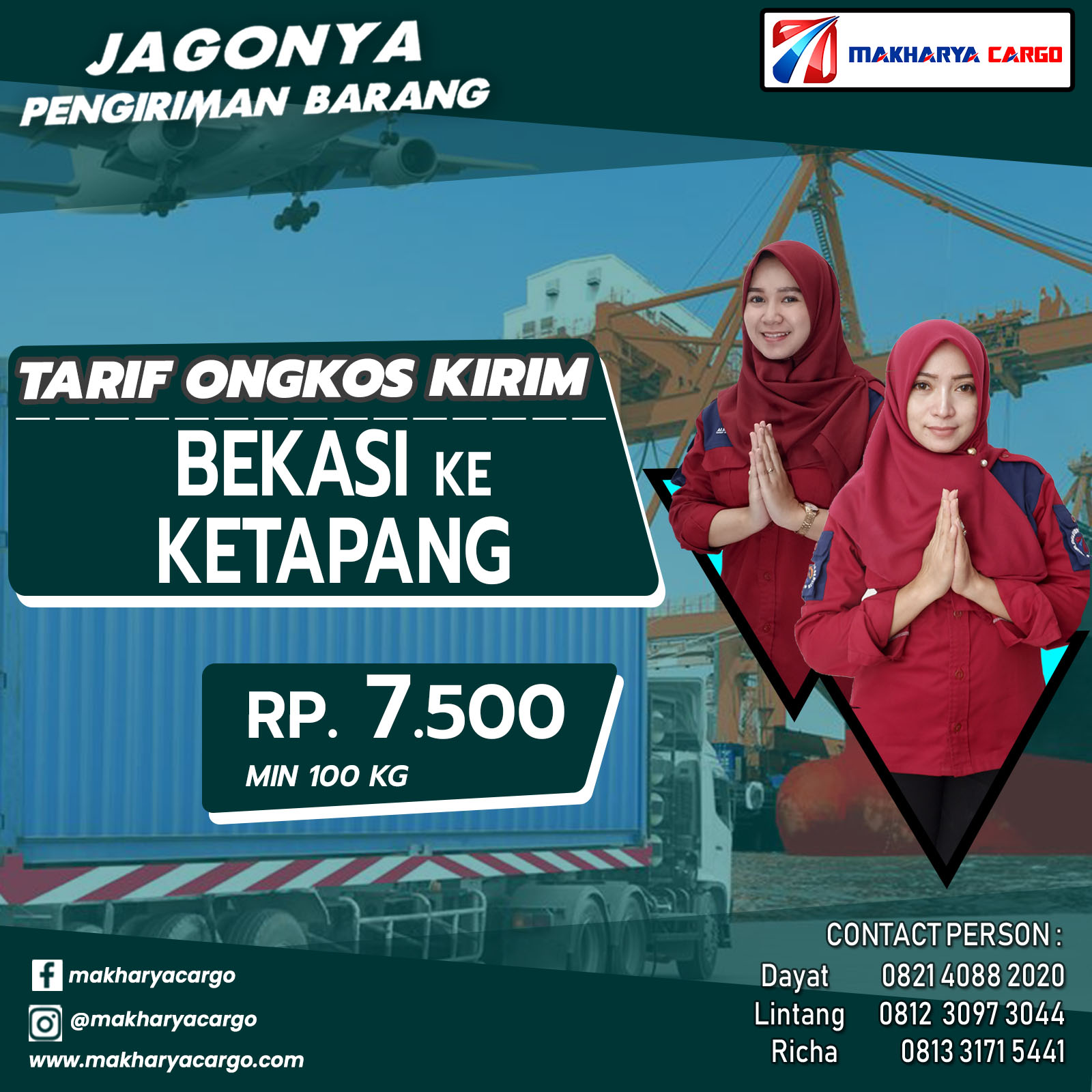 Tarif Ongkos Kirim Bekasi Ketapang