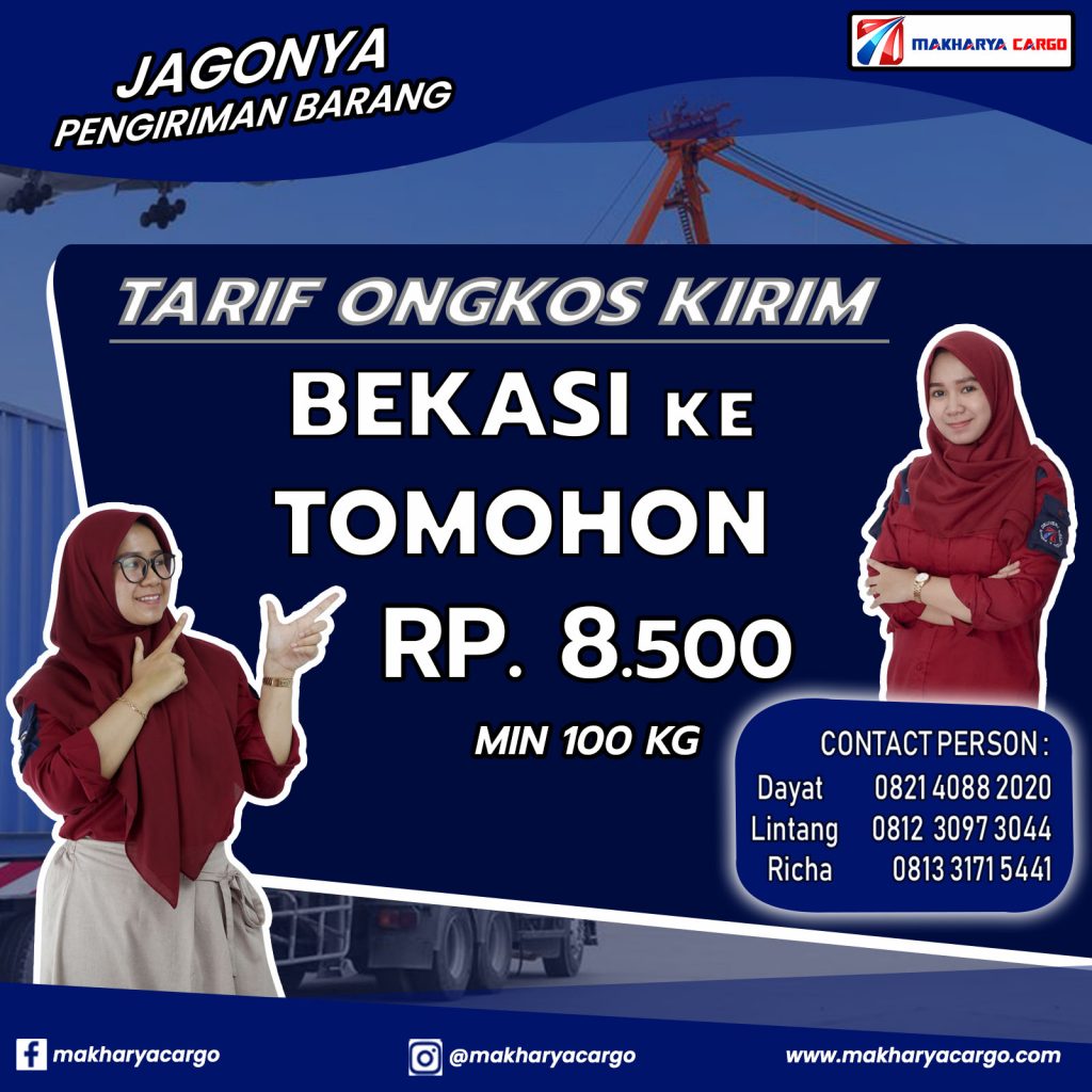 Tarif Ongkos Kirim Bekasi Tomohon