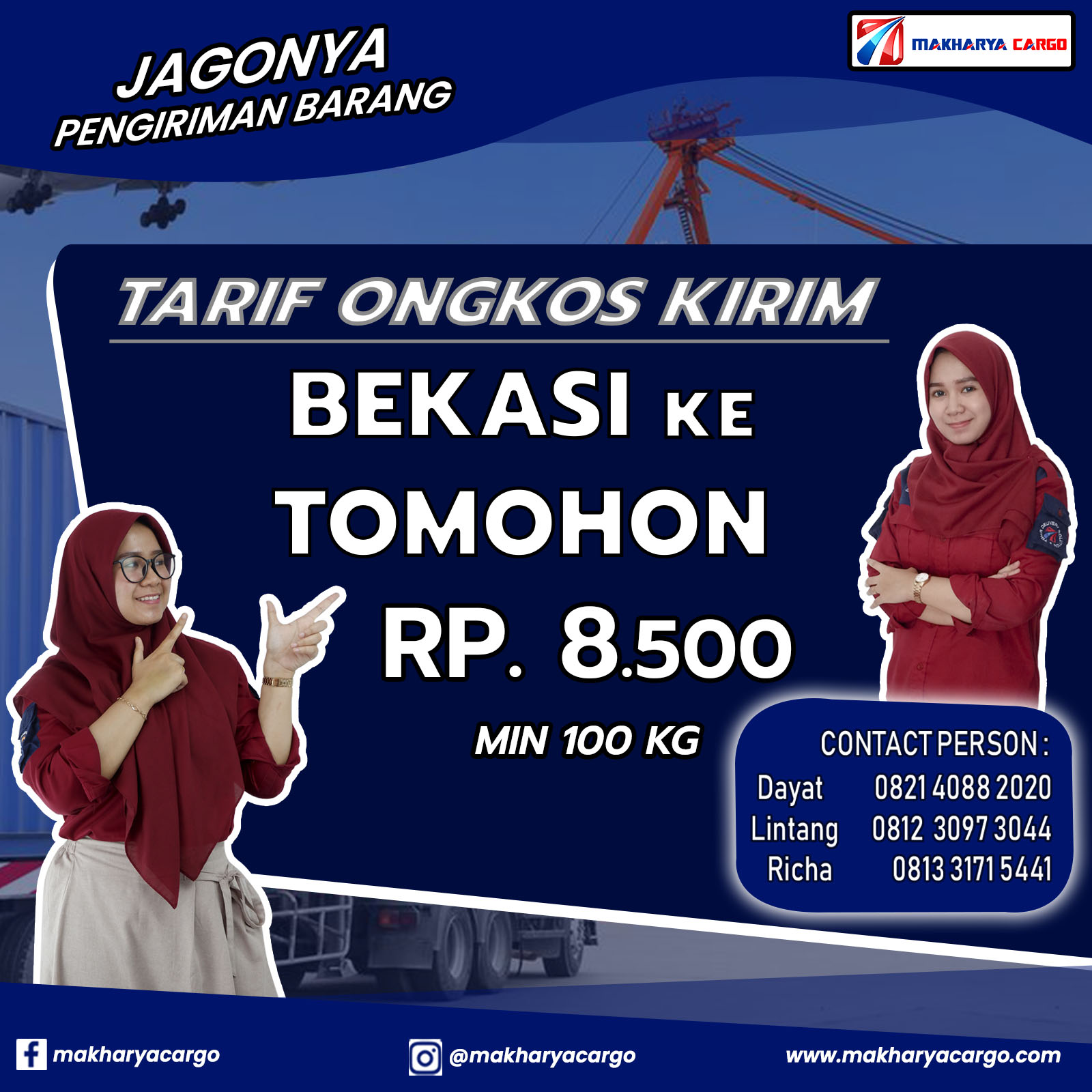 Tarif Ongkos Kirim Bekasi Tomohon