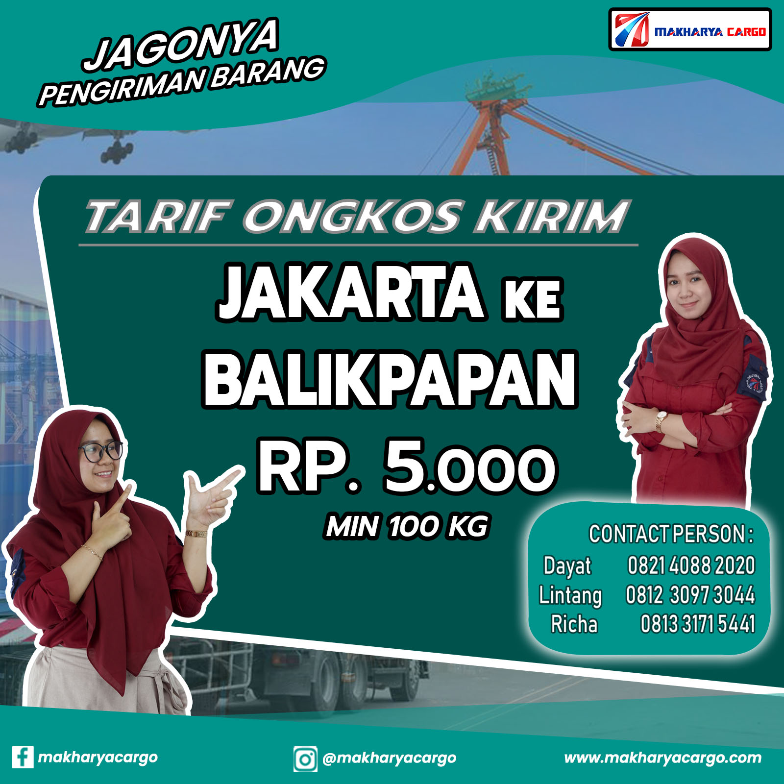 Tarif Ongkos Kirim Jakarta Balikpapan