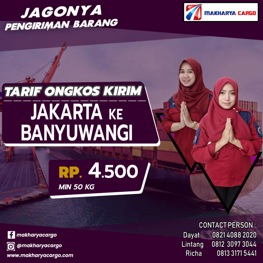 Tarif Ongkos Kirim Jakarta Banyuwangi