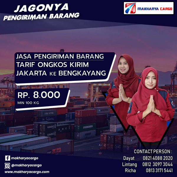 Tarif Ongkos Kirim Jakarta Bengkayang